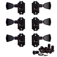 Kluson 3 3 Revolution Series G-Mount Tuners, Black