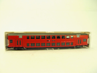 Doppelstock SIHLTAL  Personenwagen  - Fleischmann  HO   - 5734 k - #1487 #E gebr