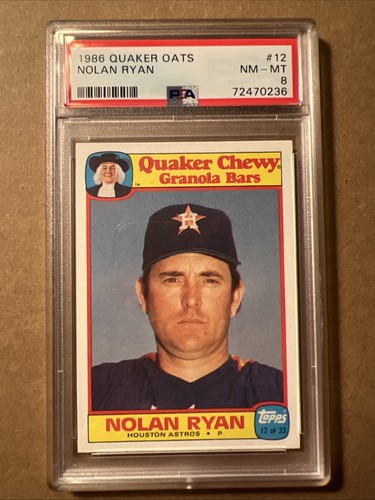Nolan Ryan #12 1986 Quaker Oats card