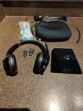 Plantronics Poly Savi8200 W8200 Wireless Dect Base & W8220T Duo Headset & dongle