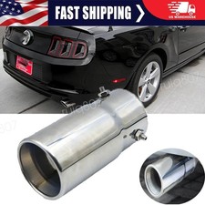 For 18-23ford Mustang Exhaust Pipetip 38-70mm Rear Tail Throat Muffler Stainless