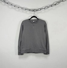 Arket Men  s Grey Classic 2024 Cotton Pullover Sweatshirt M