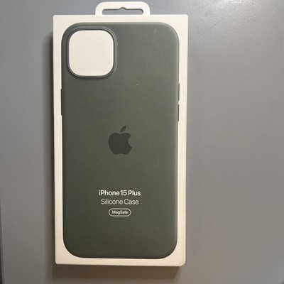 Genuine Apple Iphone 15 Plus MagSafe Silicone Case Green New Sealed In Box! 