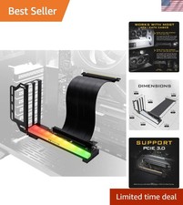 Vertical Graphics Card Holder Bracket with ARGB 5V 3Pin LED,GPU Mount,Video C...
