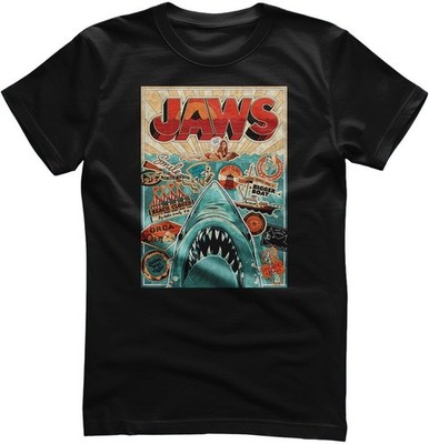 Jaws T-Shirt Water Poster UV-1-JAWS028