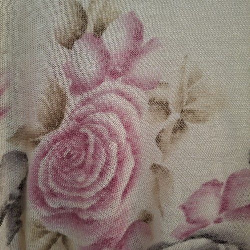 Kaliko Boloro UK 14 Linen Pink Cream Floral Excellent Condition, Hardly Worn - Picture 4 of 11