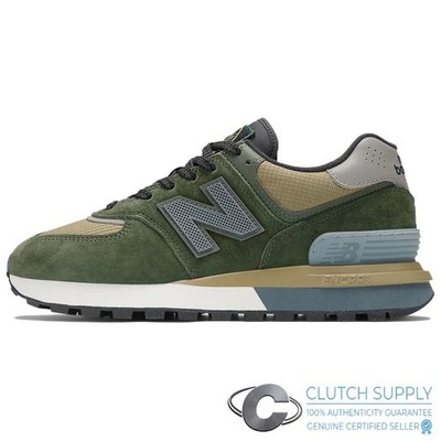 グリーン‼️ Size 7 - Stone Island x New Balance 574 Legacy Dark Green for sale