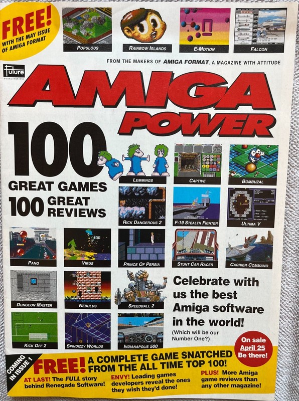 Amiga Power Issue 0 (May 1991) Ultra Rare Launch Preview + Rare Tips Insert