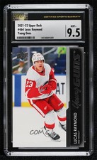 2021-22 Upper Deck Series 2 Young Guns Lucas Raymond #464 CSG 9.5 Mint Plus vw1