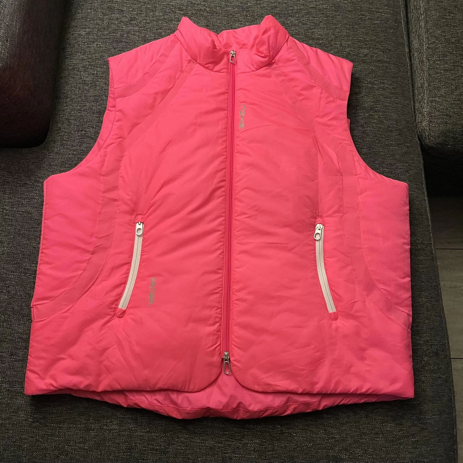 Nike Vest Mens 2XL Pink Puffer Insulated Running Reflective IB4010-645