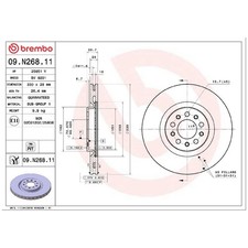 2x Bremsscheibe vorne für Jeep Cherokee KL | 26225186