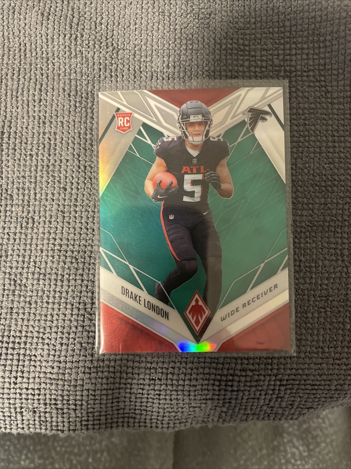 Drake London 2022 Panini Phoenix RC Green SP /25 #107 Falcons