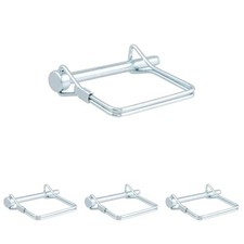 Trailer Coupler Pin Solid Steel Construction Semi-flexible Spring Steel Clip