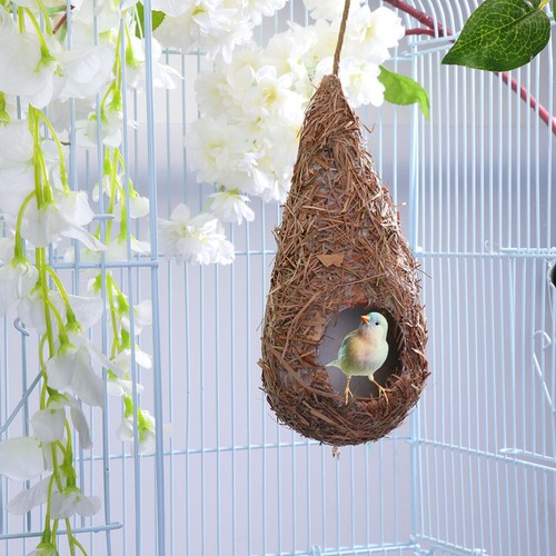 Artificial Bird Nest Weaving Grass Nest Straw Birds Nest Birds Supplies ( - Picture 2 of 12