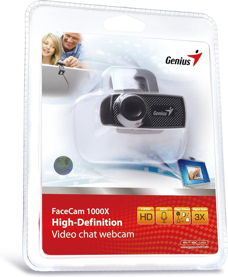 Genius FaceCam 1000X 720P HD Webcam with Microphone - Image 2 of 3