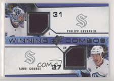 2021-22 SPx Winning Combos Jersey Philipp Grubauer Yanni Gourde #WC-PGYG 0gl1