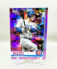 2019 Topps Chrome Baseball #130 (Pink Refractor) ANTHONY RIZZO
