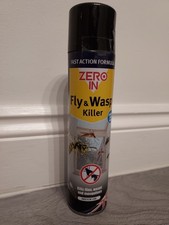 Zero in Fly and Wasp Killer Spray 300ml Fast-Acting Insect Control Aerosol