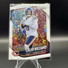 2025 Panini Prizm Caleb Williams White Disco Prizm and bonus card