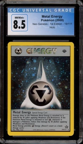 Pokemon Metal Energy Neo Genesis 1st Edition Holo Rare #19 CGC 8.5