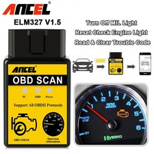 Bluetooth Engine OBD2 Scanner Automotive Code Reader Diagnostic Scan Tool ELM327