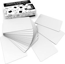 Dry Erase Magnetic Labels 5.6 X 3.7 In, Dry Erase Magnets, 36-Pack, White Erasab