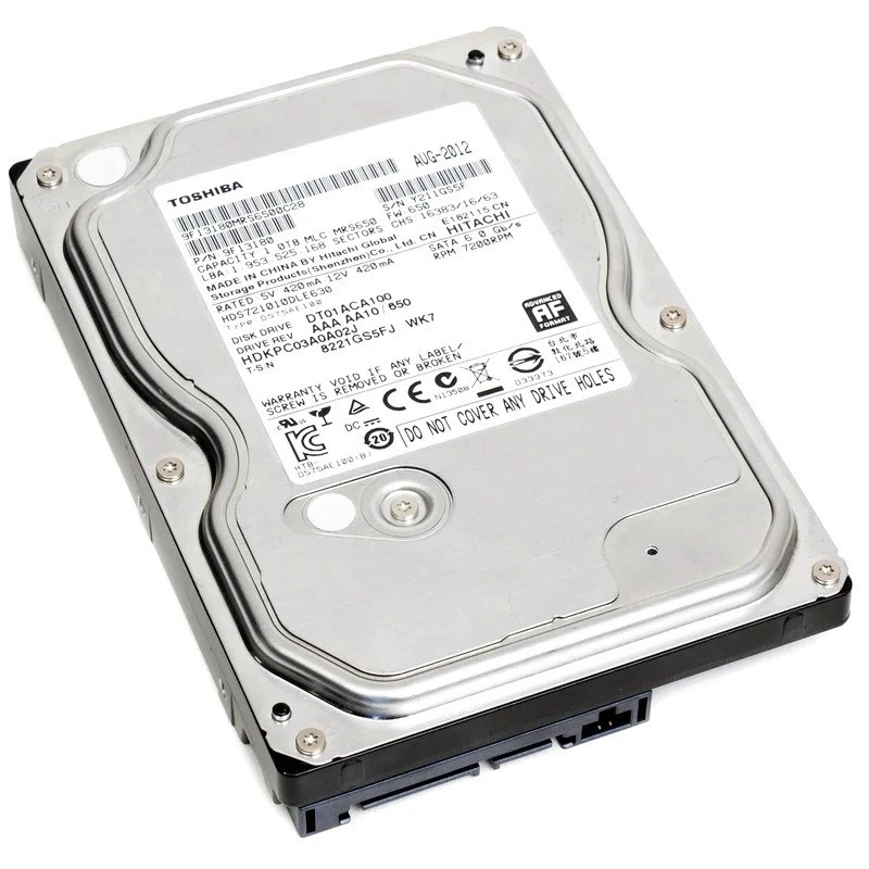Toshiba Disco Duro Interno HDD DT01ACA100-1TB · SATA III · 3.5" · 64MB Búfer - Imagen 2 de 3