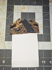 Yellow Alligator Print And Black Leather Pocket Square