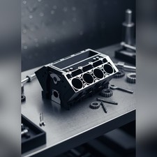 Original V8 Motorblock Visitenkartenhalter, Autoverkäufer Geschenk, Geschenkidee