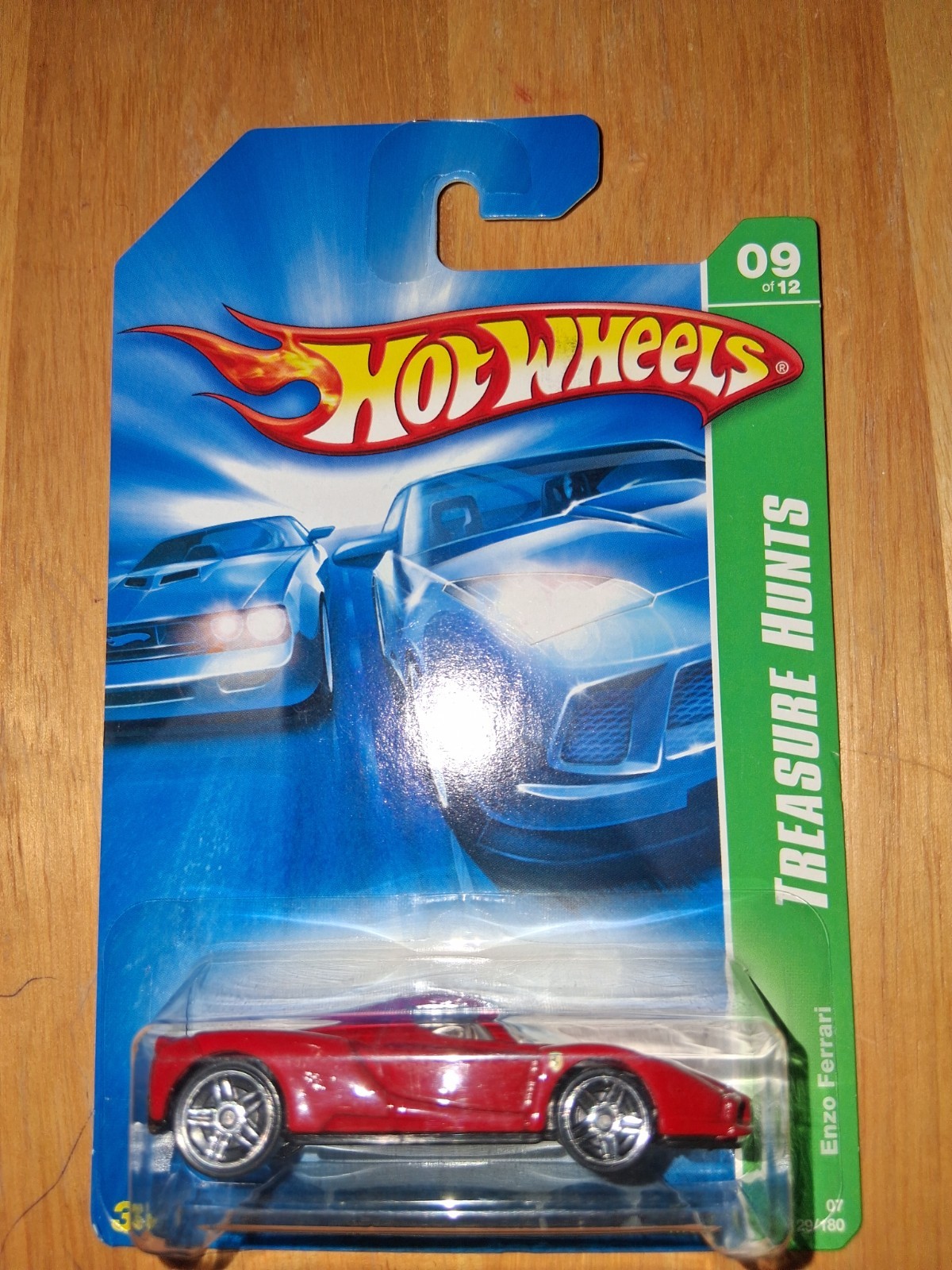 2007 Hot Wheels Enzo Ferrari Red With Red Seats - Treasure Hunt 9/12 