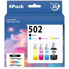 502 Ink Refill Bottle Fit for Epson EcoTank 502 ET-4760 ET-2760 ET-2750 ET-3760