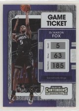 2021-22 Panini Contenders Game Ticket Anniversary Edition De'Aaron Fox #59 14sq