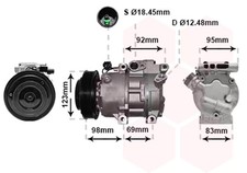 Kompressor, Klimaanlage VAN WEZEL 8200K239