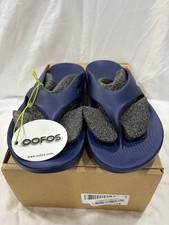 OOFOS Ooriginal Recovery Flip Flop Sandals Navy Blue Men s 9 WOMEN 11