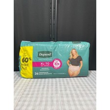 Depend Fresh Protection Incontinence Underwear for Women XL Maximum 26 Count