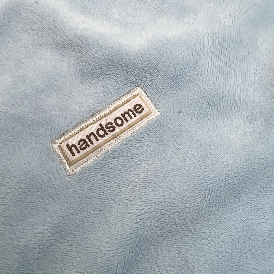 Carters Precious Firsts 蓝色小狗宝宝爱安全毯摇铃 — 第 3/4 张图片