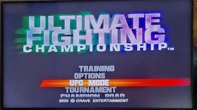 Ultimate Fighting Championship Sega Dreamcast 2000 PAL UK