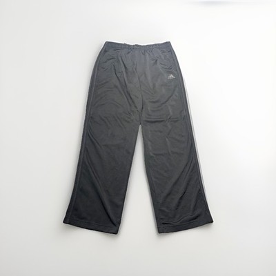 ADIDAS  Track Pants Men's Size L Essentials Warm-Up Open Hem 3-Stripes H48430