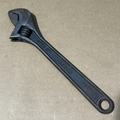IREGA 8'' Adjustable Wrench Model 77-8'' Made in Spain Vintage Black Oxide