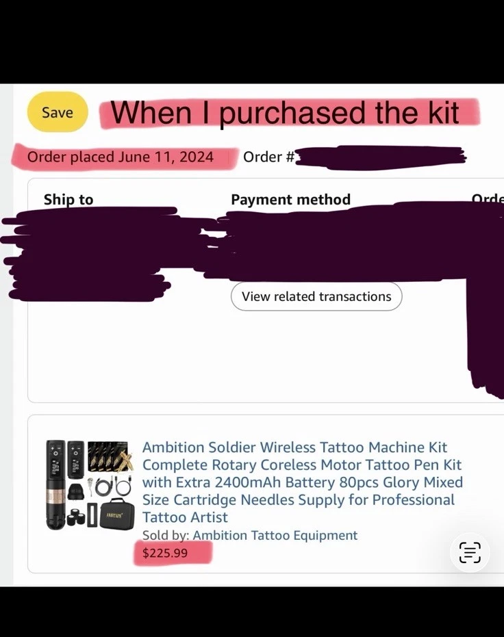 Ambition Soldier Wireless Rotary Tattoo Machine Kit image 12
