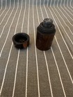 ANTIQUE CIVIL WAR ERA ROSEWOOD TURNED WOOD TRAVELING INK WELL — photo 6