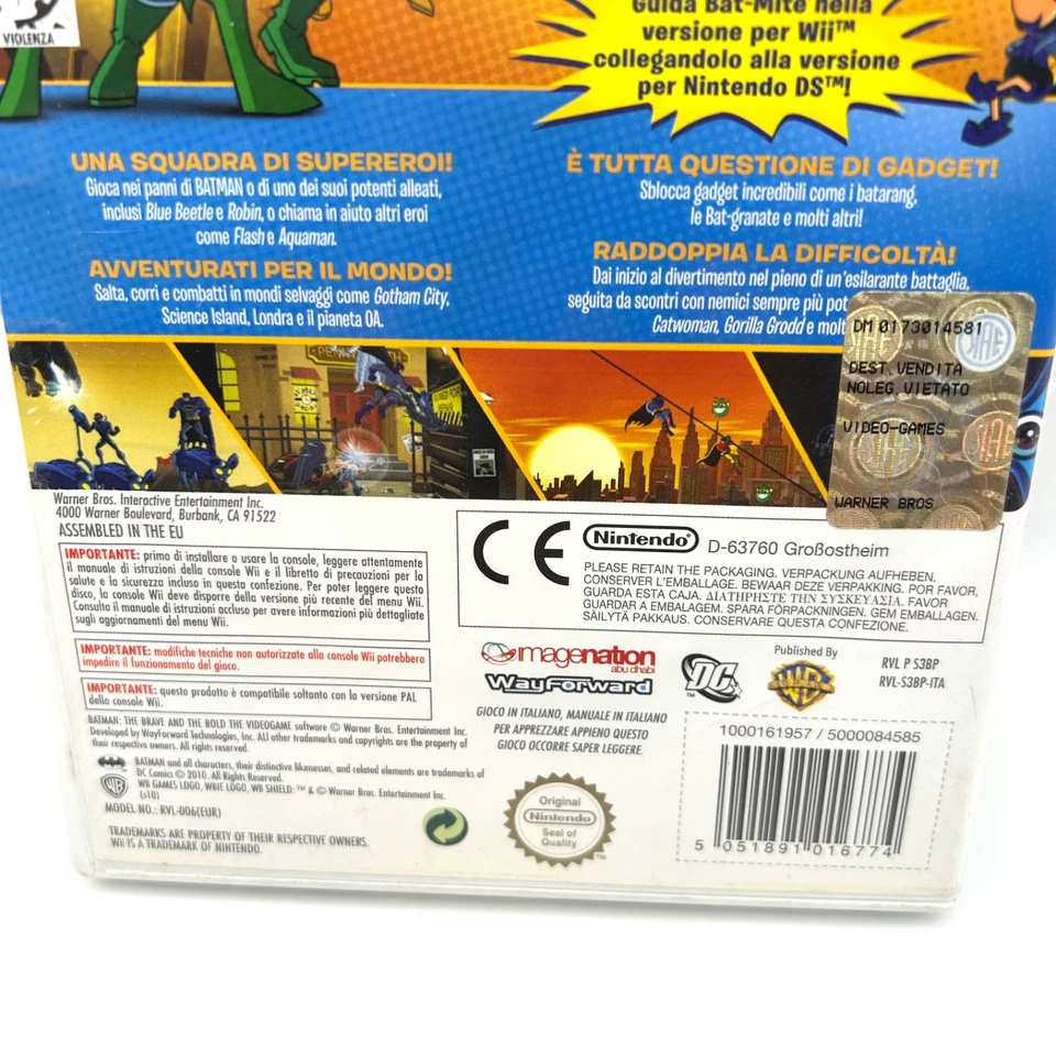 BATMAN THE BRAVE AND THE BOLD IL VIDEOGIOCO Wii WiiU NINTENDO ITALIANO COMPLETO - Immagine 3 di 4