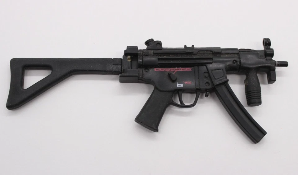 Rifle de juguete MP5 escala 1:6 con culata plegable para figuras de acción de 12" Foto 2 de 4