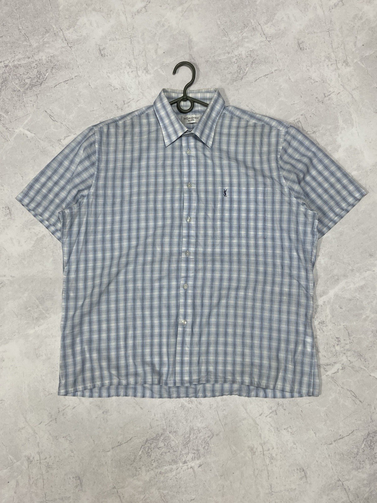 Camicie Yves Saint Laurent bottoni logo vintage YSL lusso