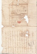 📜 Lettre / document manuscrit ancien – XIXe s. – Destinataire inconnu – Paris