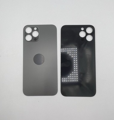 Akkudeckel Backcover Rückseite Glas Big Hole für iPhone 12 Pro Max Graphite