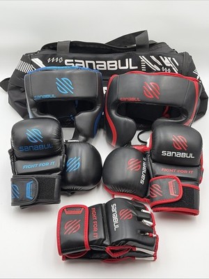 Sanabul Focus Mitts Boxing Gloves & Head Protection Set L/XL