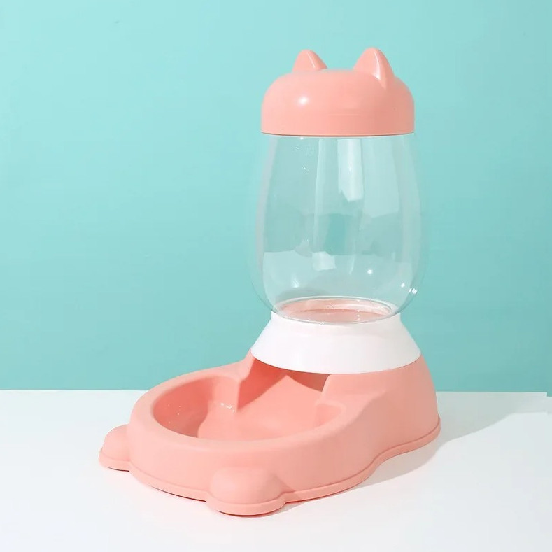 1 Pc Automatic Pet Feeder Water Dispenser Large Capacity Dog Cat Food Bowl