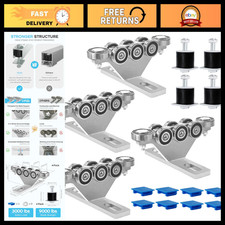 6+2 Wheel Hoist Trolley Set with Limit Switch, Anti-Lock & Anti-Fall - 4 Pack