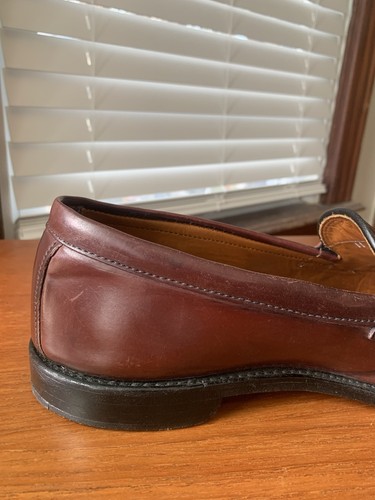 ALLEN EDMONDS 11E #8 SHELL CORDOVAN PATRIOT PENNY LOAFERS SHOES 11 E - Picture 19 of 22